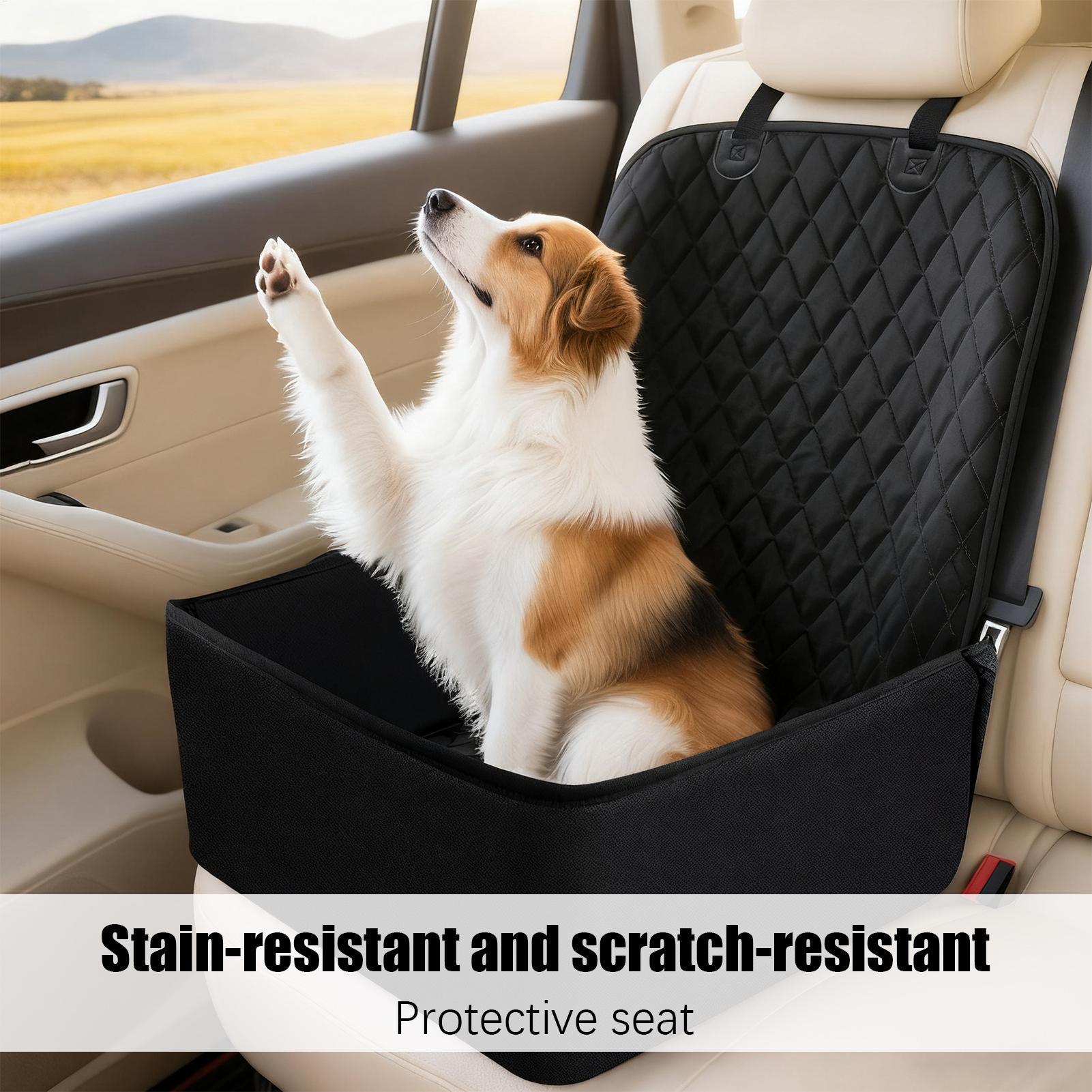 Calming Dog Bed - 대형 방수 애완동물 카시트 쿠션 보호대,