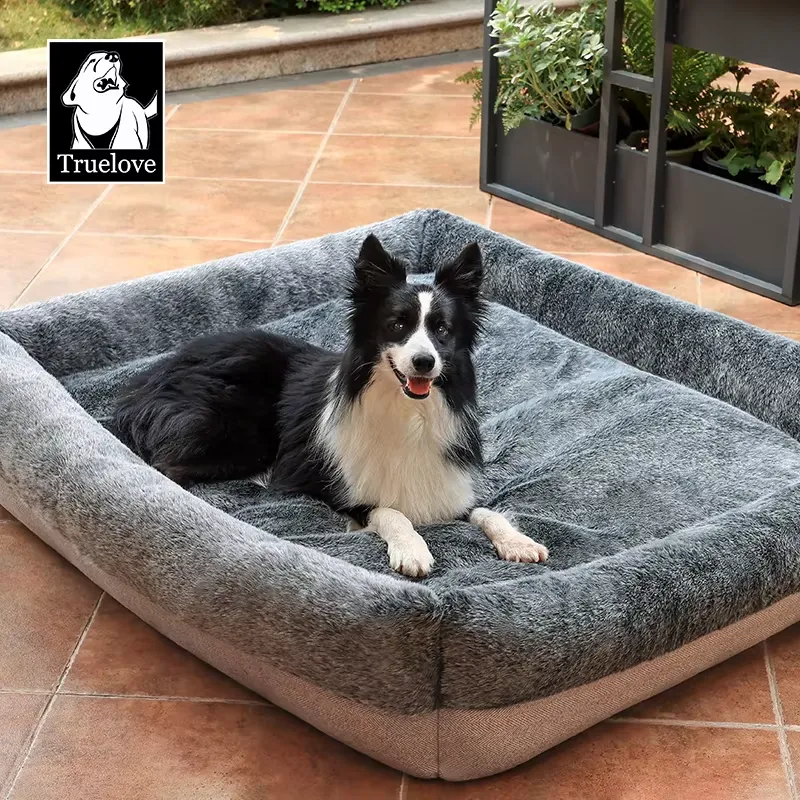 Calming Dog Bed - 트루러브 프리미엄 따뜻하고 편안한 대형견용 침대