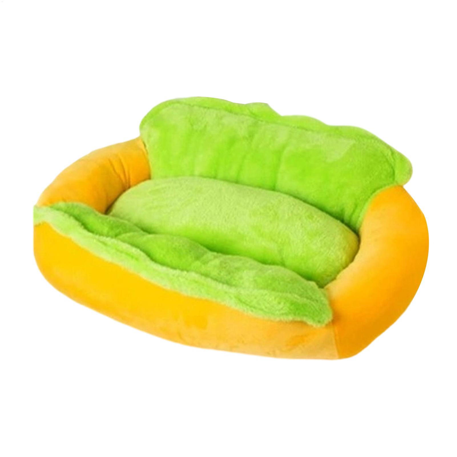 Calming Dog Bed - 컴포트 도그 베드 푸드 모양 논슬립