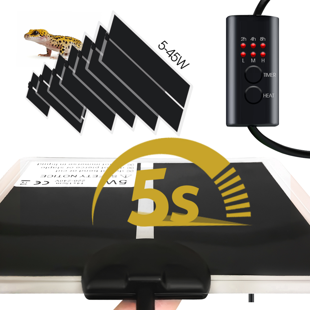 Reptile Heating Mat - EU 플러그 파충류 온도 조절기 열