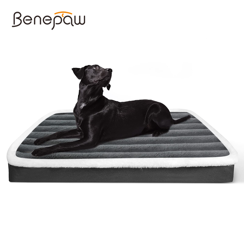 Calming Dog Bed - Benepaw 부드러운 정형 개 침대 빨
