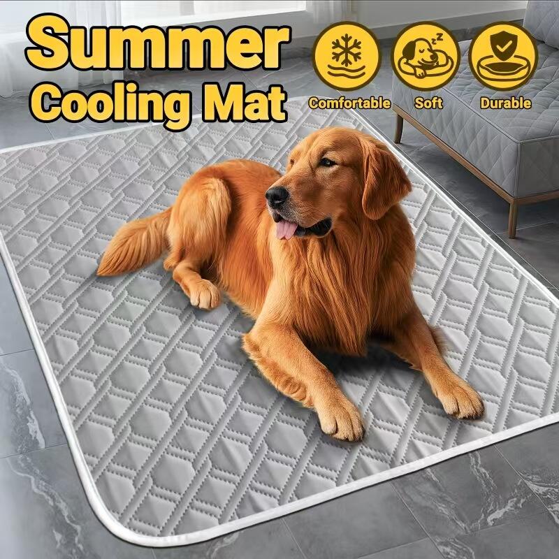 애완 동물 여름 냉각 매트 통기성 세탁 가능 미끄럼 방 - Calming Dog Bed 리뷰 및 가격