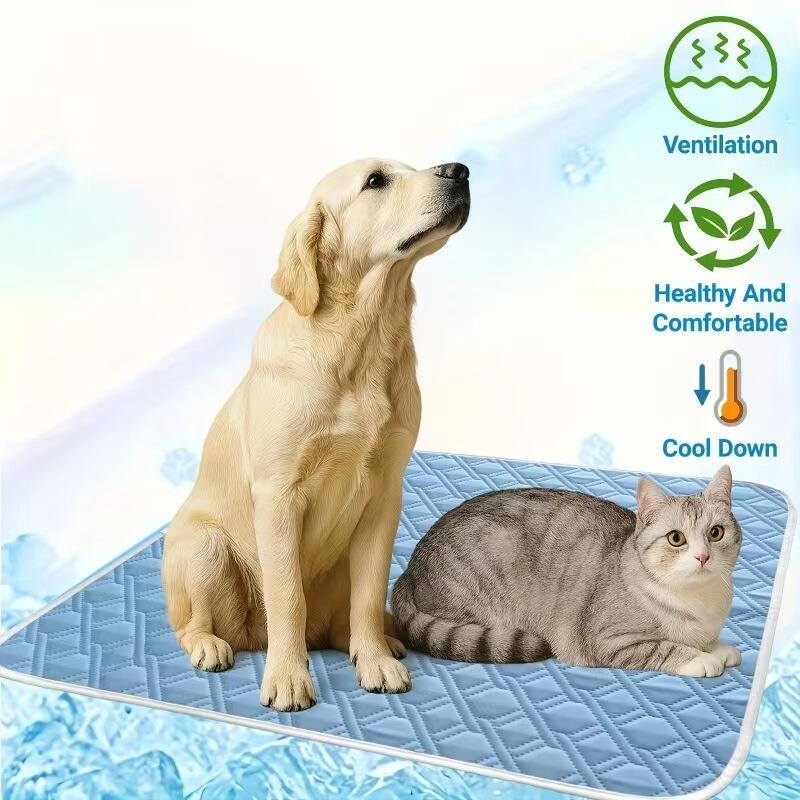애완 동물 여름 냉각 매트 통기성 세탁 가능 미끄럼 방 - Calming Dog Bed 리뷰 및 가격