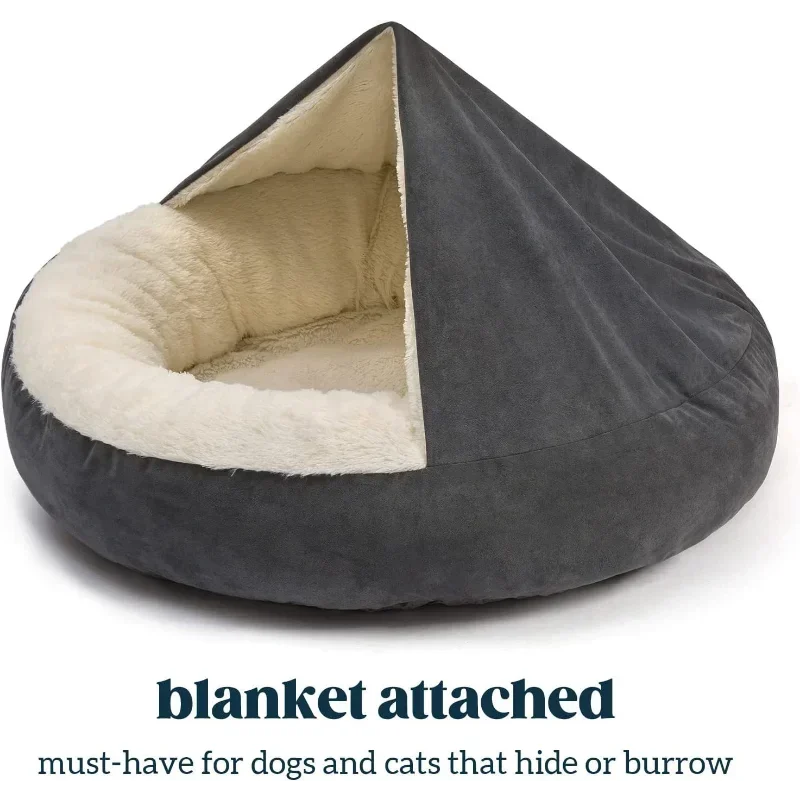 반폐쇄형 개 사육장, 소형 및 중형 애완동물 수면 패드 - Calming Dog Bed 리뷰 및 가격