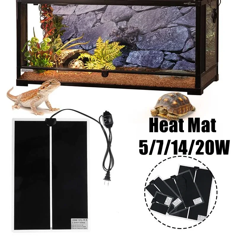 5W-20W 110V 가열 패드, 애완동물 테라리움 파 - Reptile Heating Mat 리뷰 및 가격