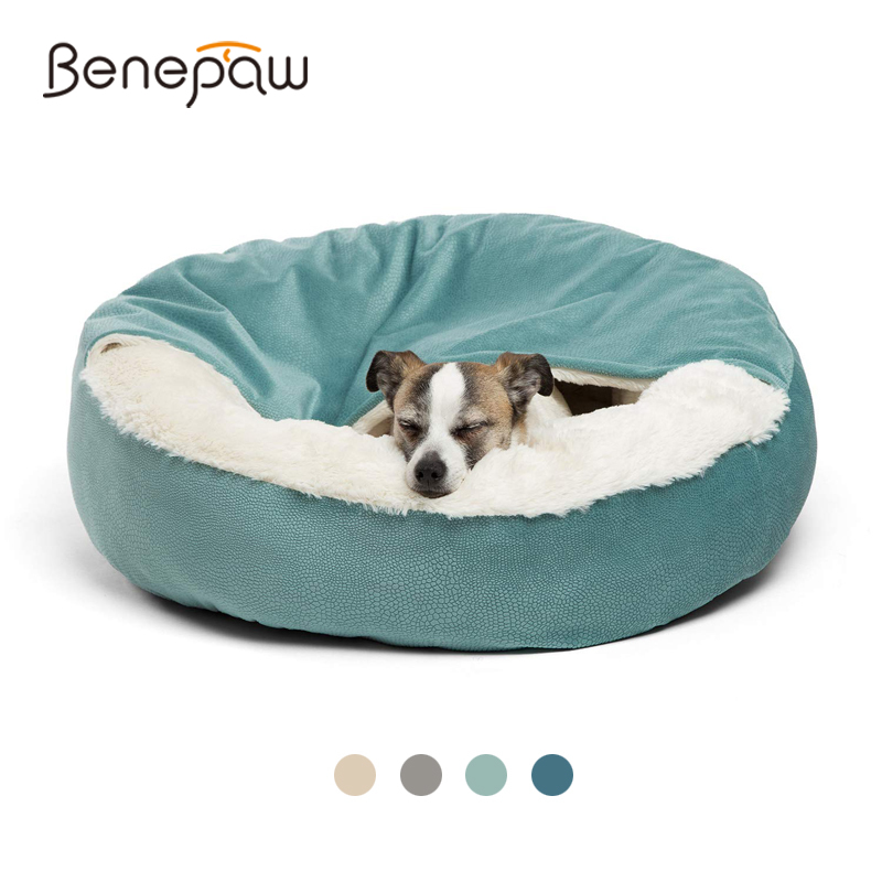 Benepaw 정형외과 강아지 침대, 후드 담요, 겨울 - Calming Dog Bed 리뷰 및 가격