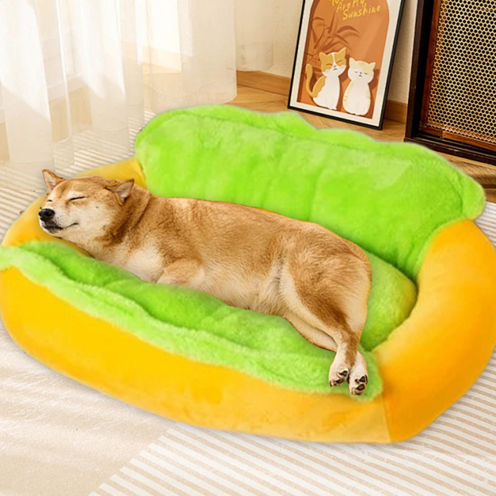 컴포트 도그 베드 푸드 모양 논슬립 플러시 쿠션 분리형 - Calming Dog Bed 리뷰 및 가격