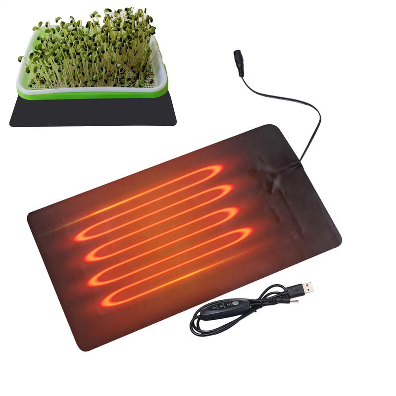 식물 열 매트 PVC 가죽 식물 온열 매트 실내 USB - Reptile Heating Mat 리뷰 및 가격