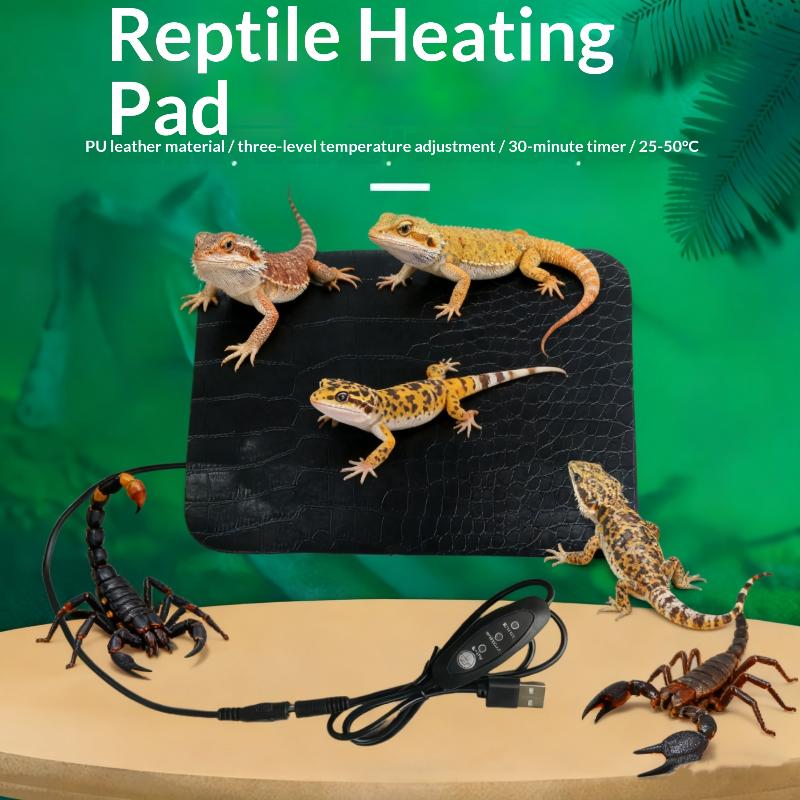 파충류 열 매트 방수 거북이 도마뱀 온도 조절 열 매트 - Reptile Heating Mat 리뷰 및 가격