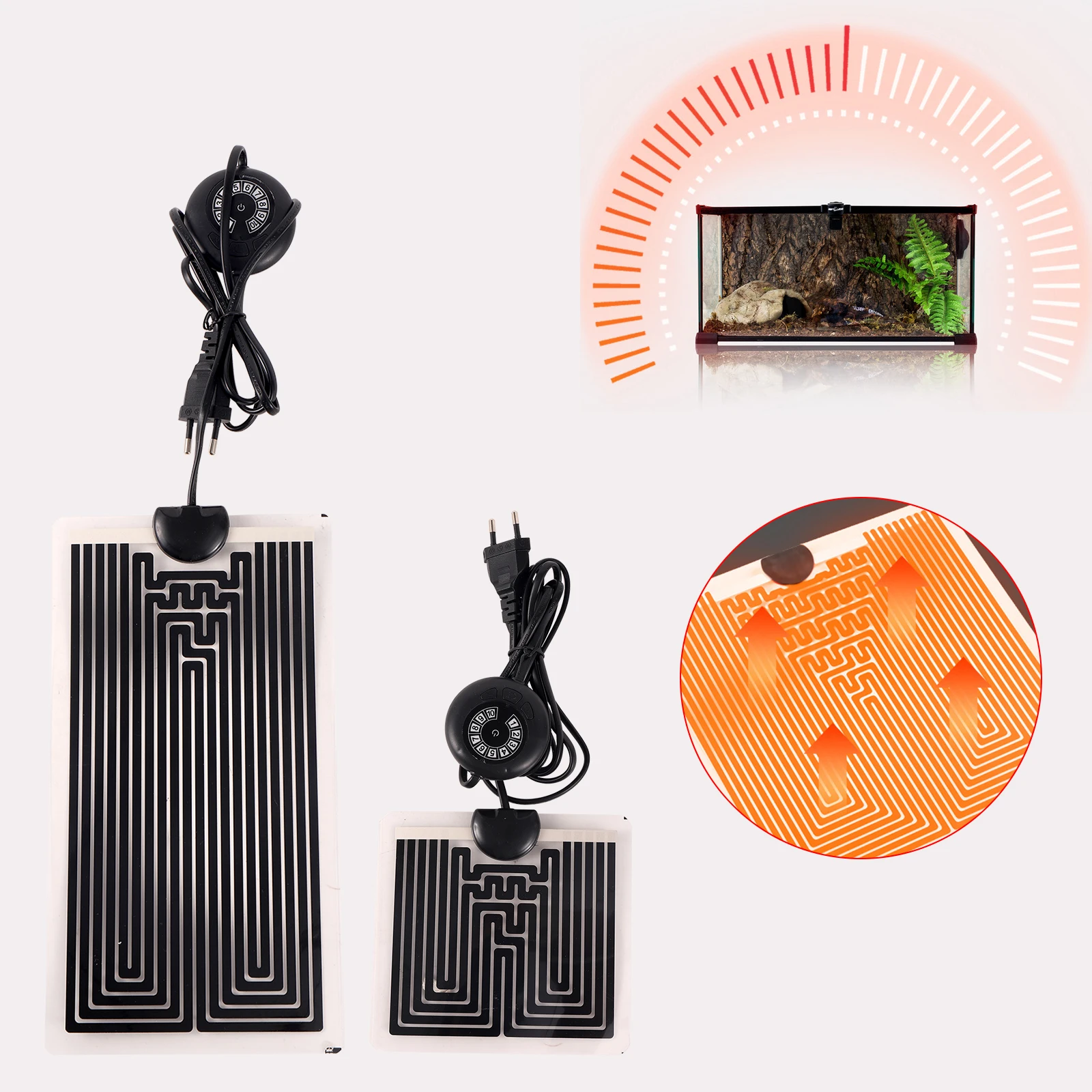 조절 가능한 온도 조절 매트, 파충류 히트 매트, 애완 - Reptile Heating Mat 리뷰 및 가격
