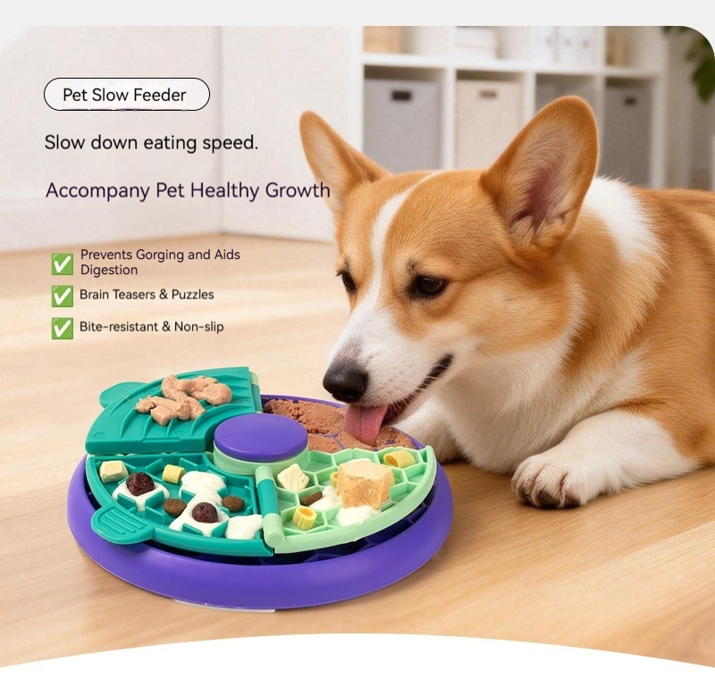강아지 인터랙티브 퍼즐 장난감 슬로우 피더 질식 방지  - Pet Zone Supplies 리뷰 및 가격