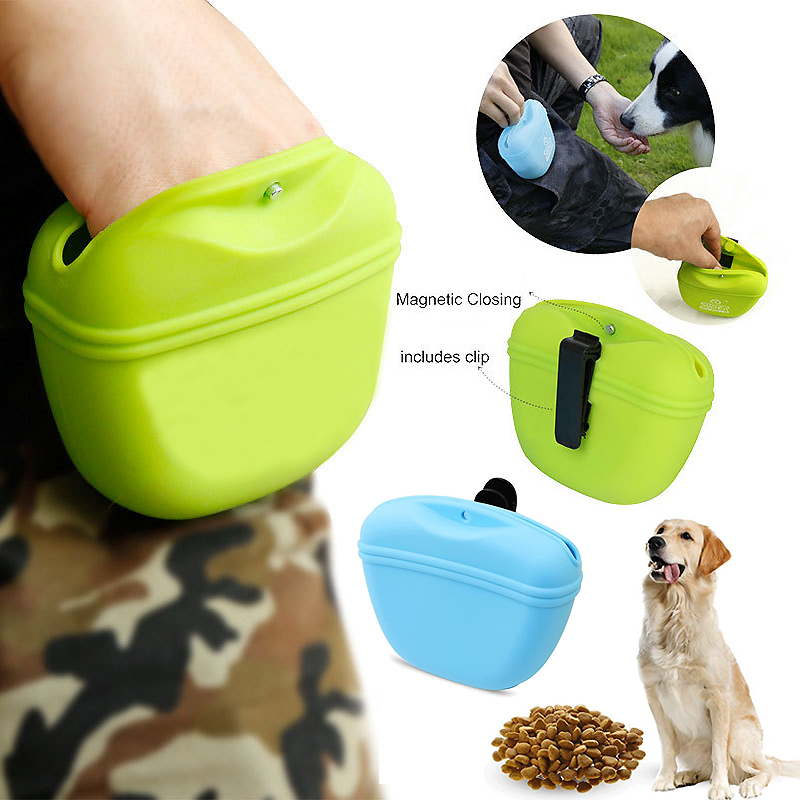 실리콘 개 치료 가방 휴대용 개 훈련 허리 가방 야외  - Pet Supplies Rewards 리뷰 및 가격